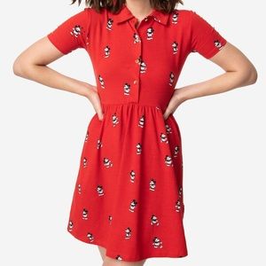 Cakeworthy Disney vintage Mickey button up dress